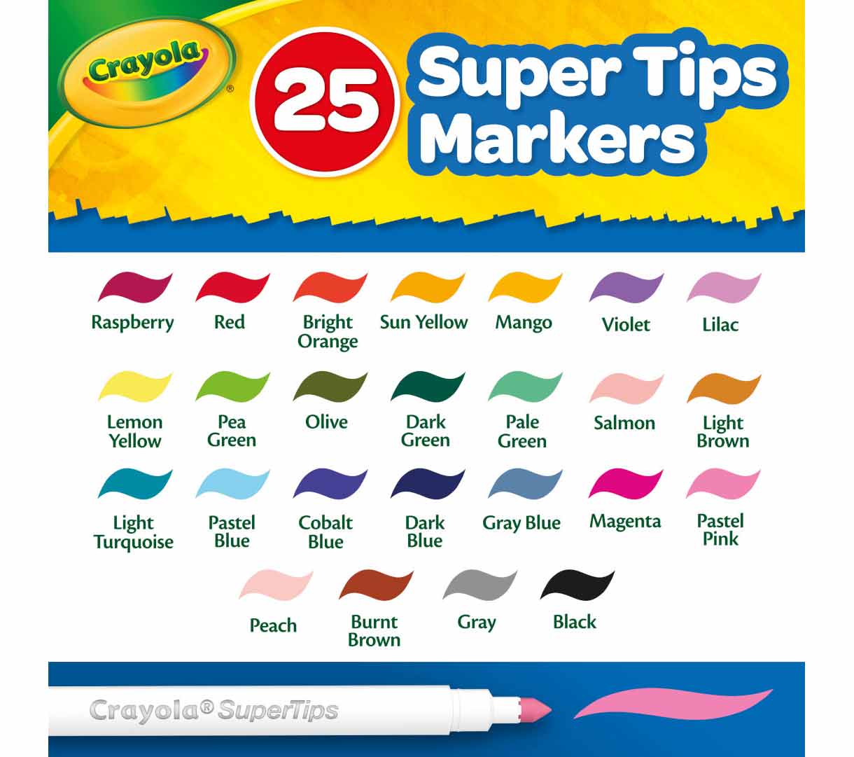 Crayola Super Tips Set - 65 piezas