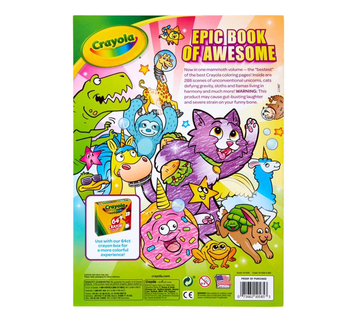 Libro de Colorear Crayola - Epiceno Book 288 páginas