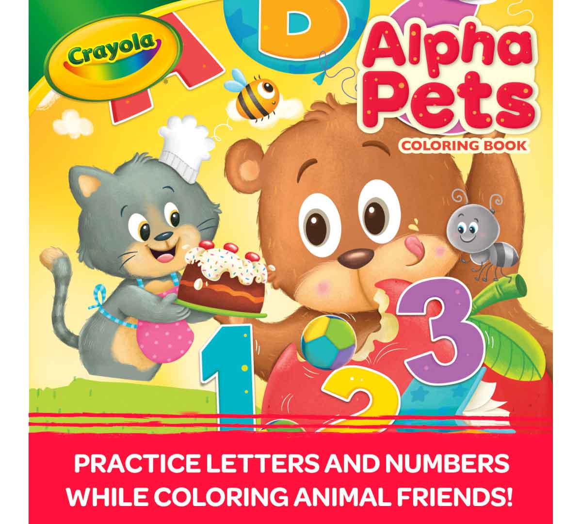 Libro de Colorear Crayola - Alpha Pets 96 páginas