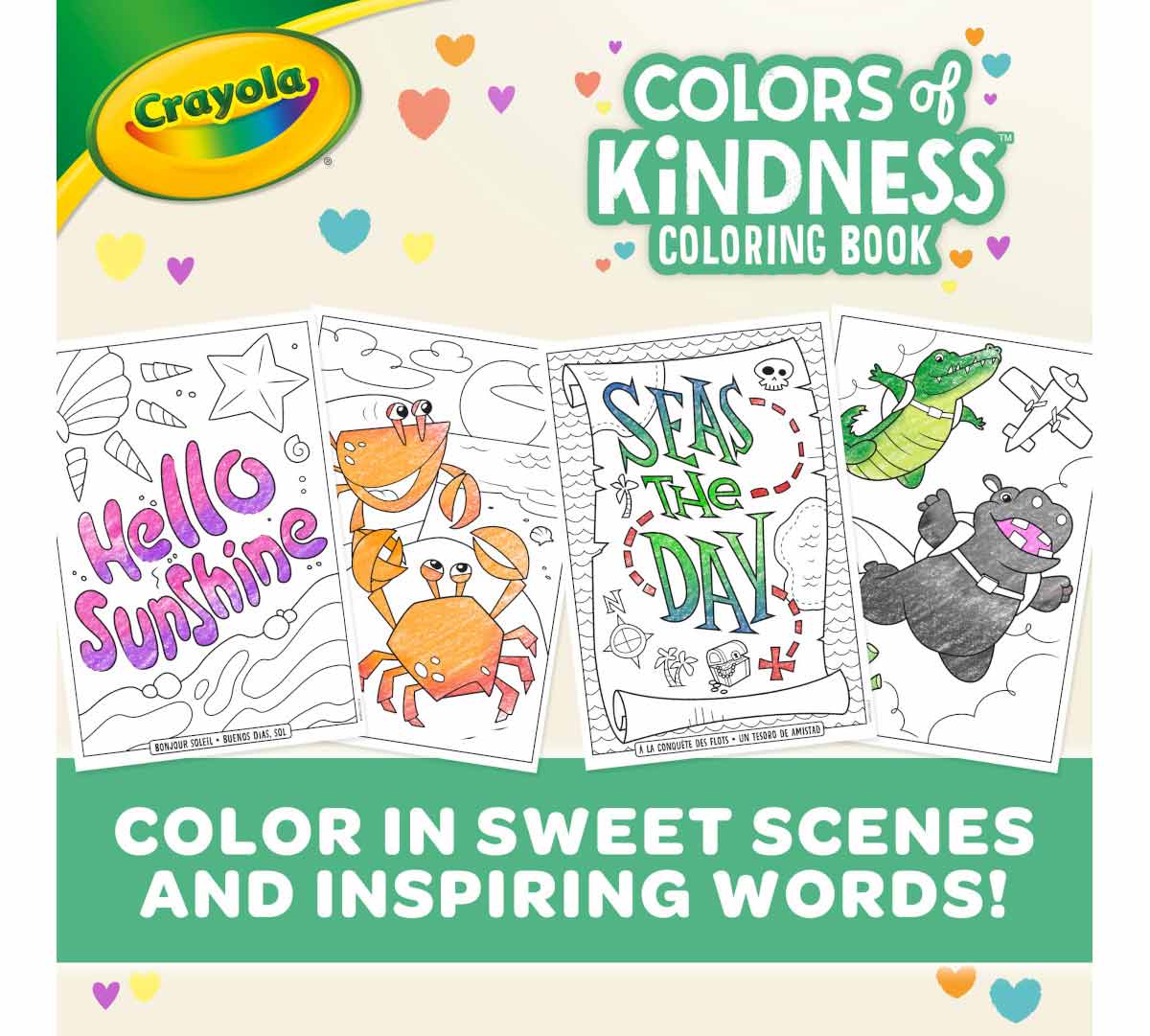 Libro de Colorear Crayola - Kindness 96 páginas