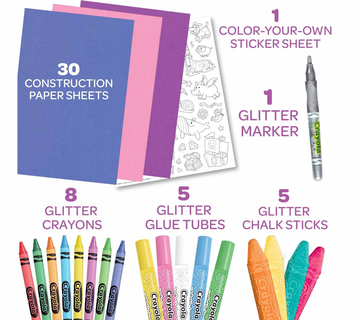Crayola Glitter Set - 50 piezas