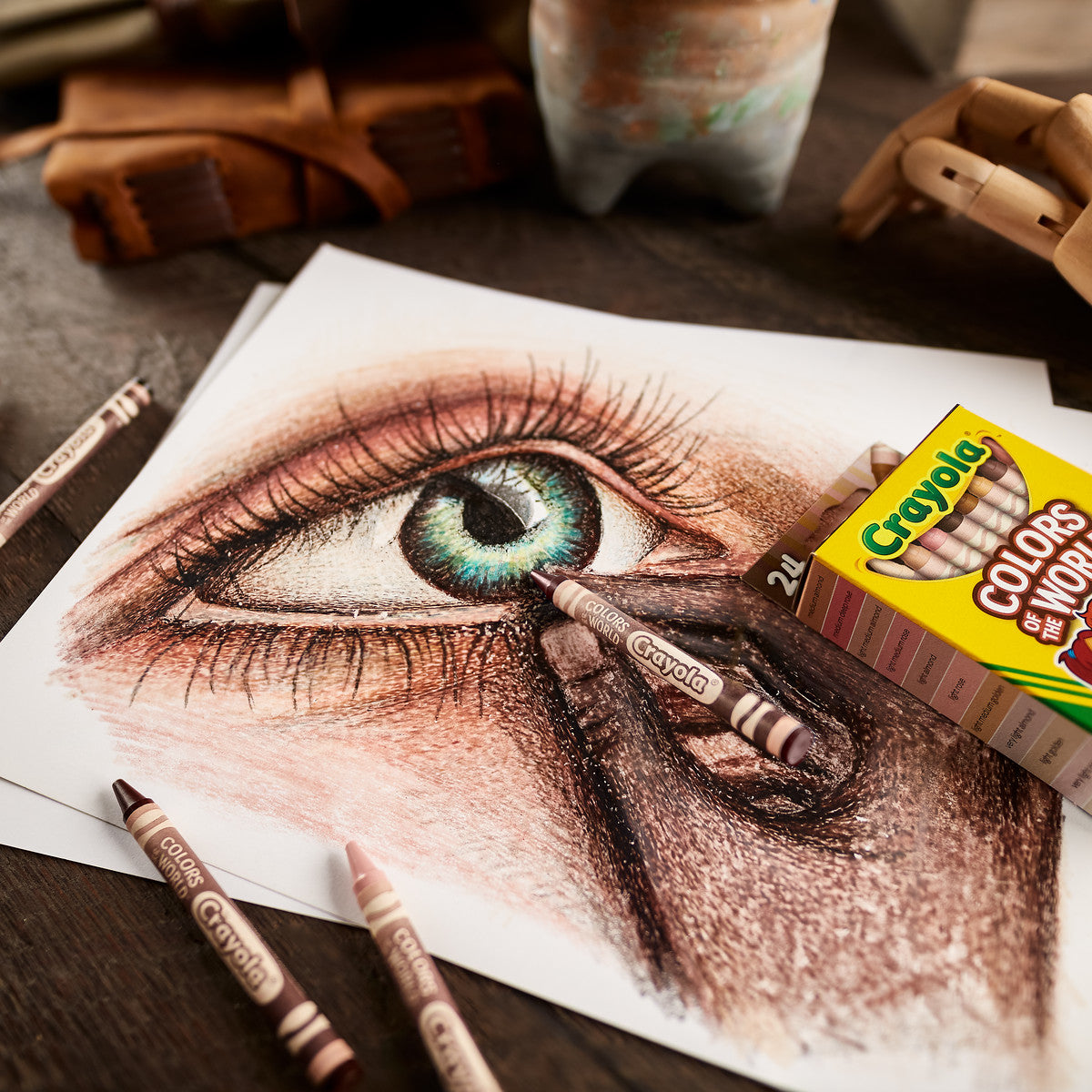 Crayones de Cera Crayola Colors of the World - Caja de 24 Colores