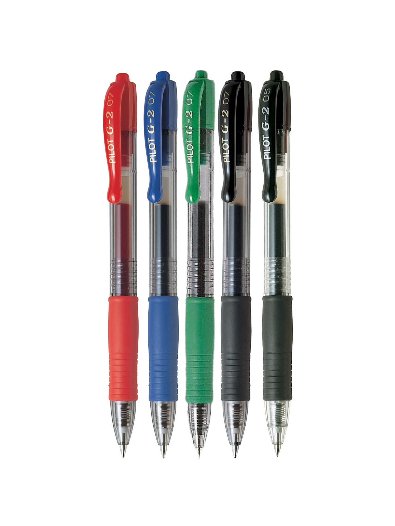Bolígrafos Pilot G-2 - 0.7 mm - Set de 5 Colores Básicos – Karza Colors