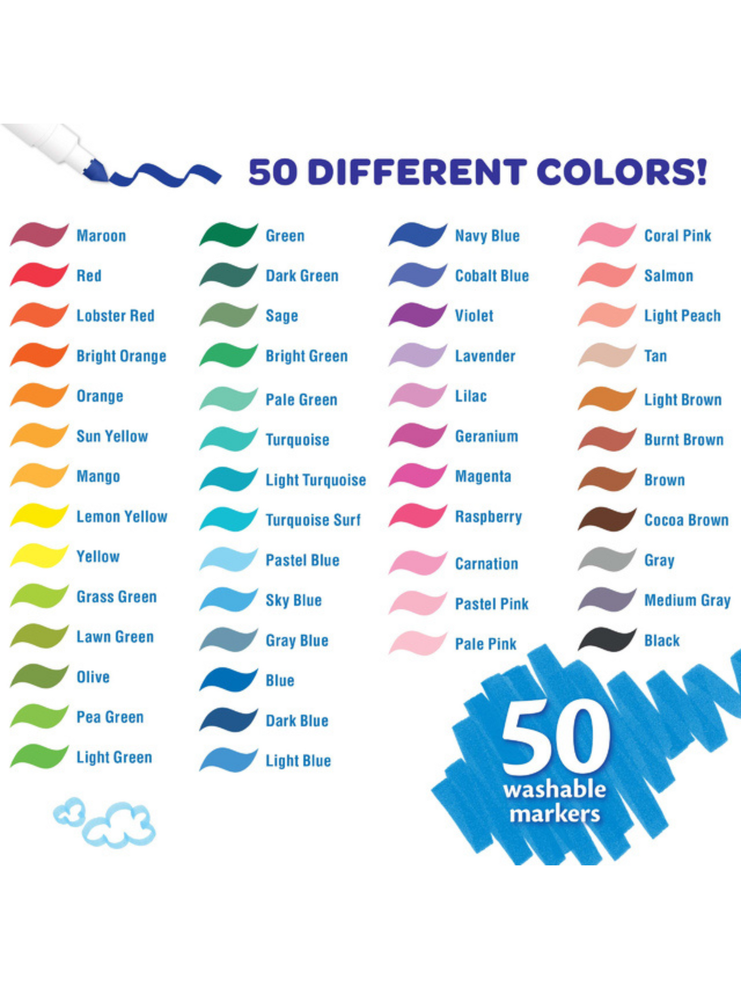 Crayola Super Tips - 50 Marcadores