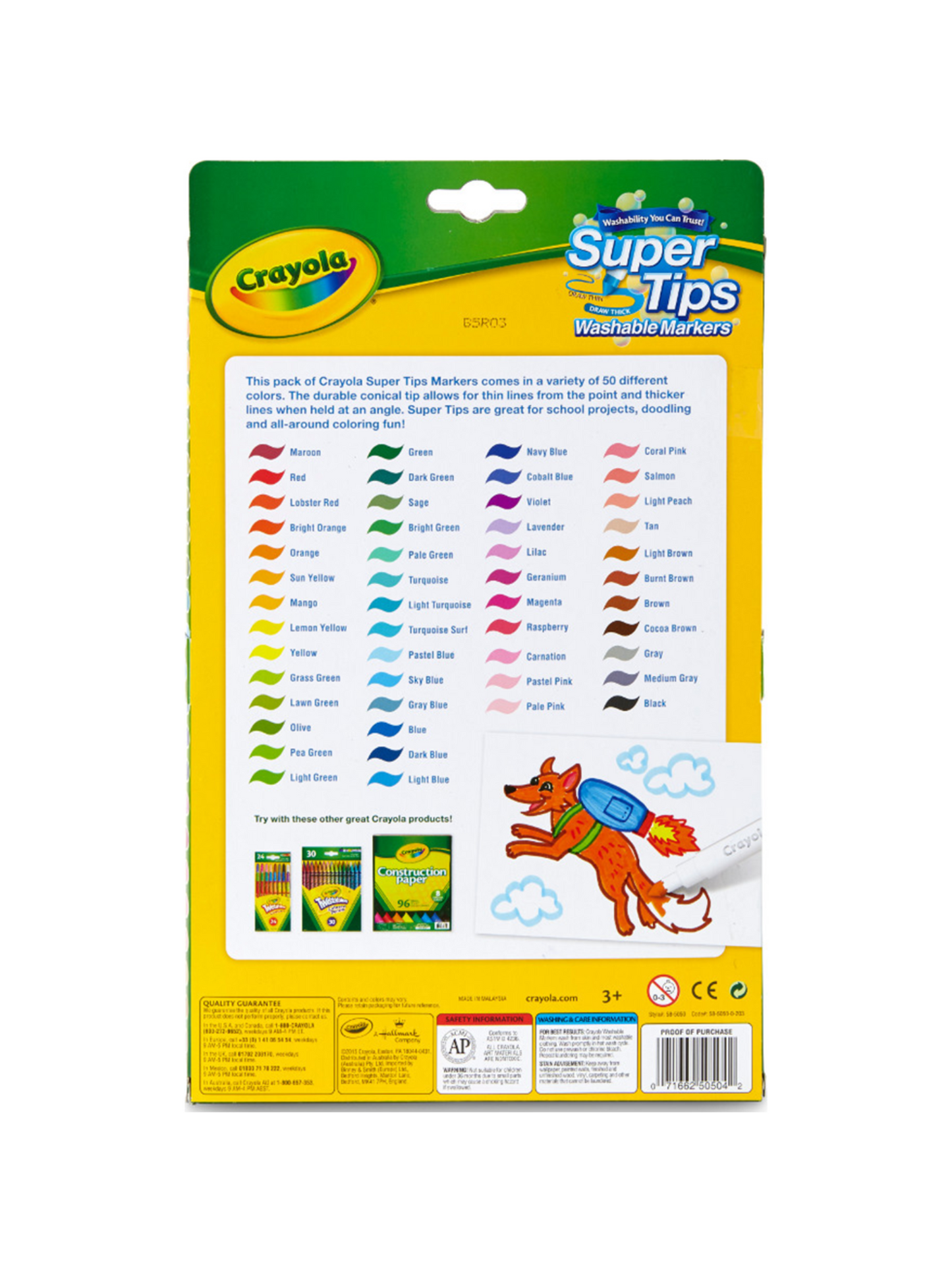 Crayola Super Tips - 50 Marcadores