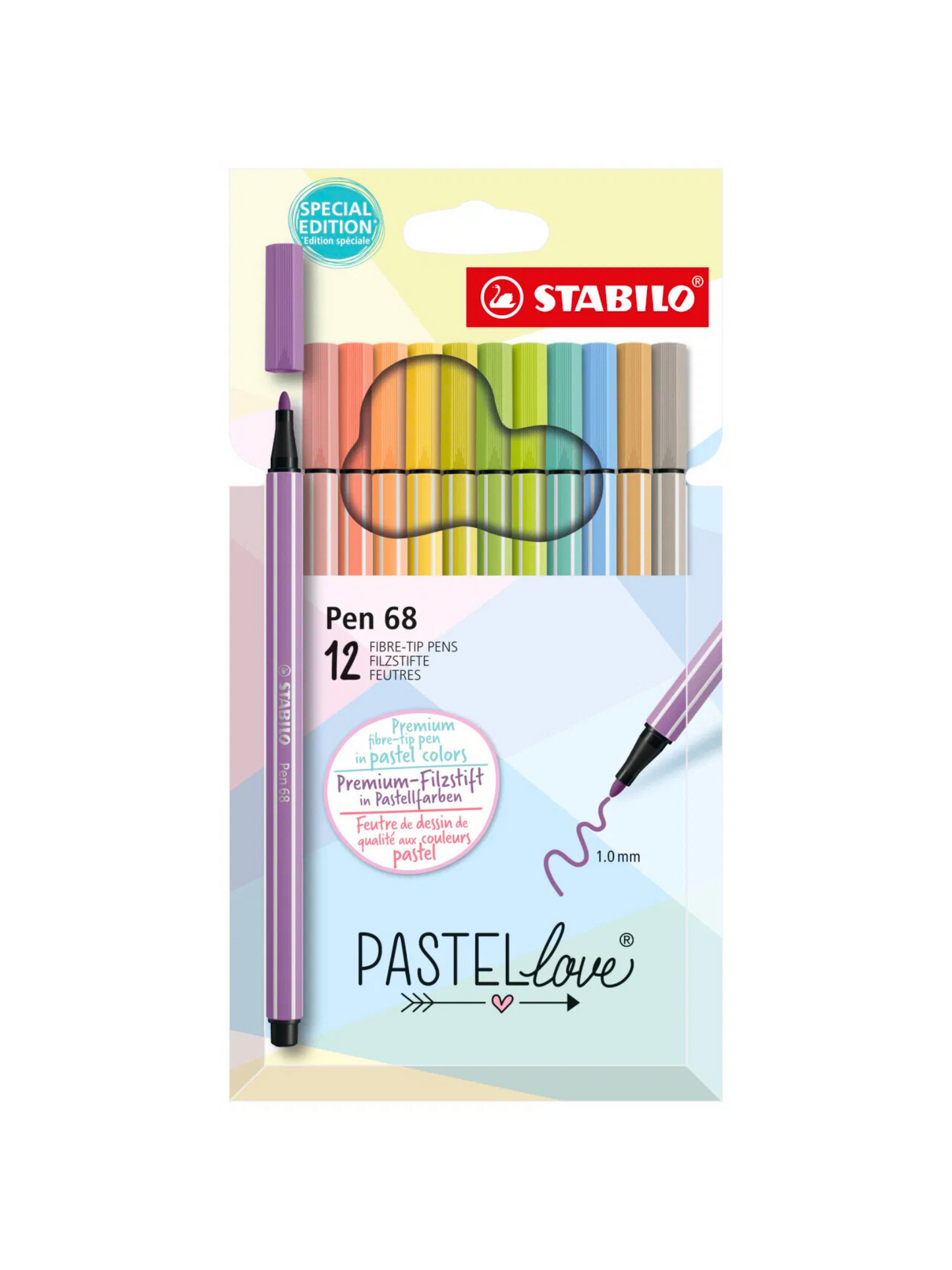 Stabilo Pen Pastel Love - 12 Marcadores Pastel
