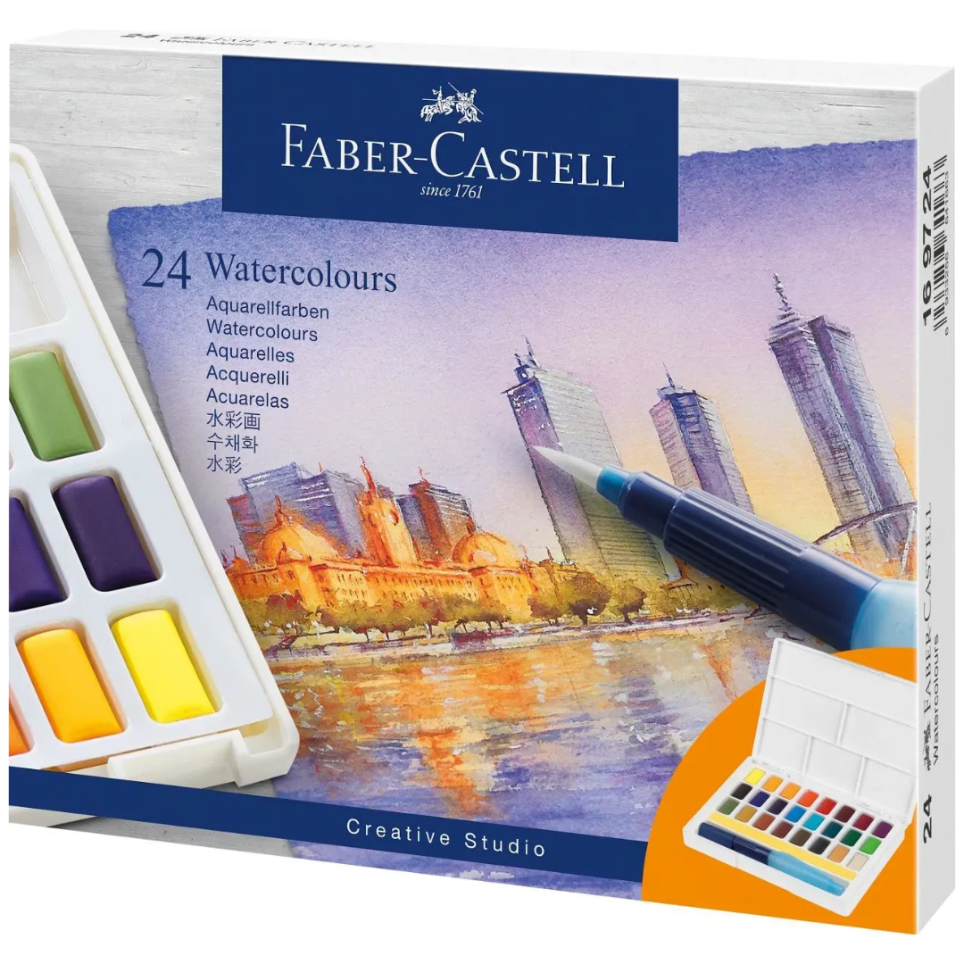 Acuarelas Profesionales Faber Castell - 24 Colores
