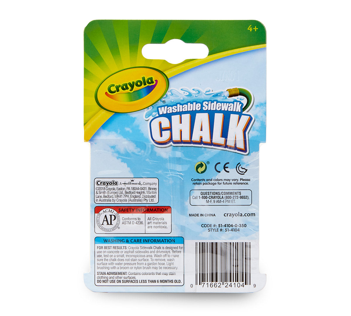 Tiza Gruesa Crayola - 4 Colores Pastel