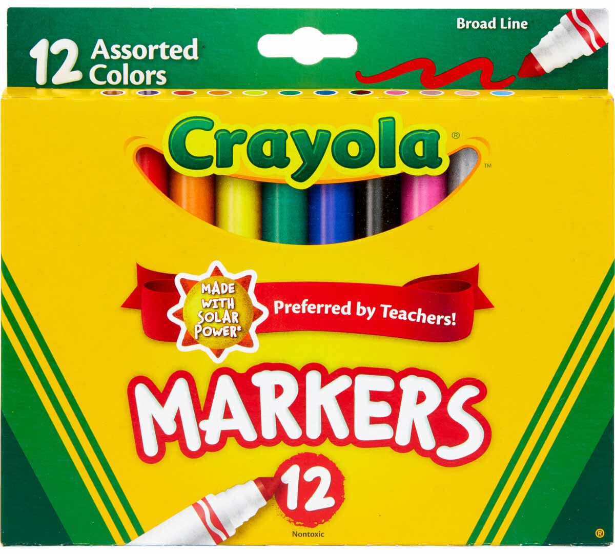 Crayola Markers - 12 Marcadores Punta Gruesa