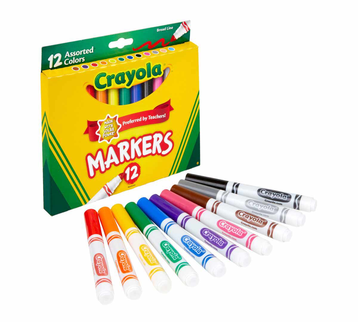 Crayola Markers - 12 Marcadores Punta Gruesa