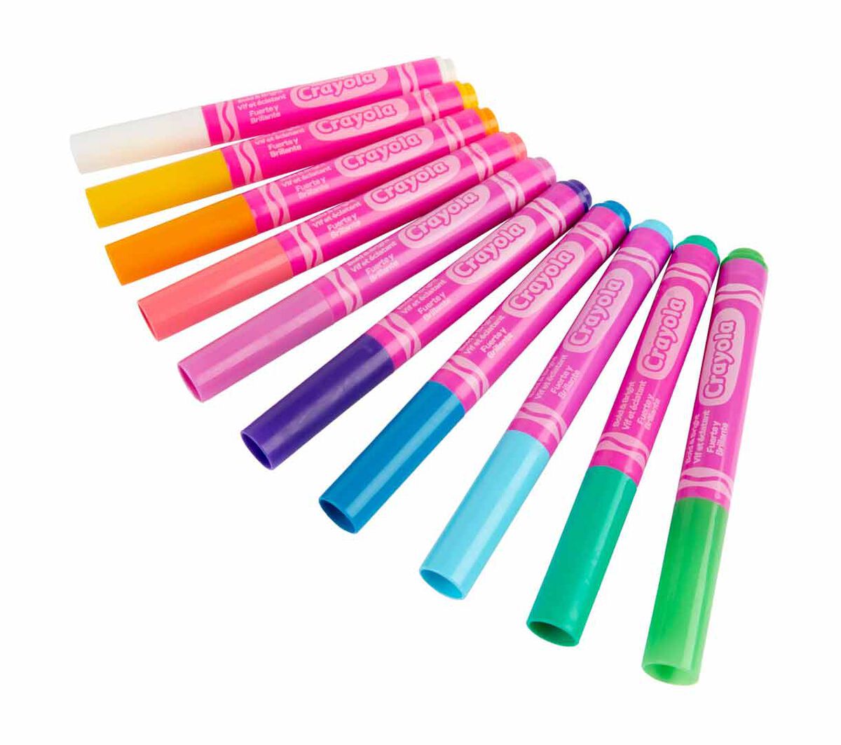 Crayola Markers Bright & Bold - 10 Marcadores Punta Gruesa