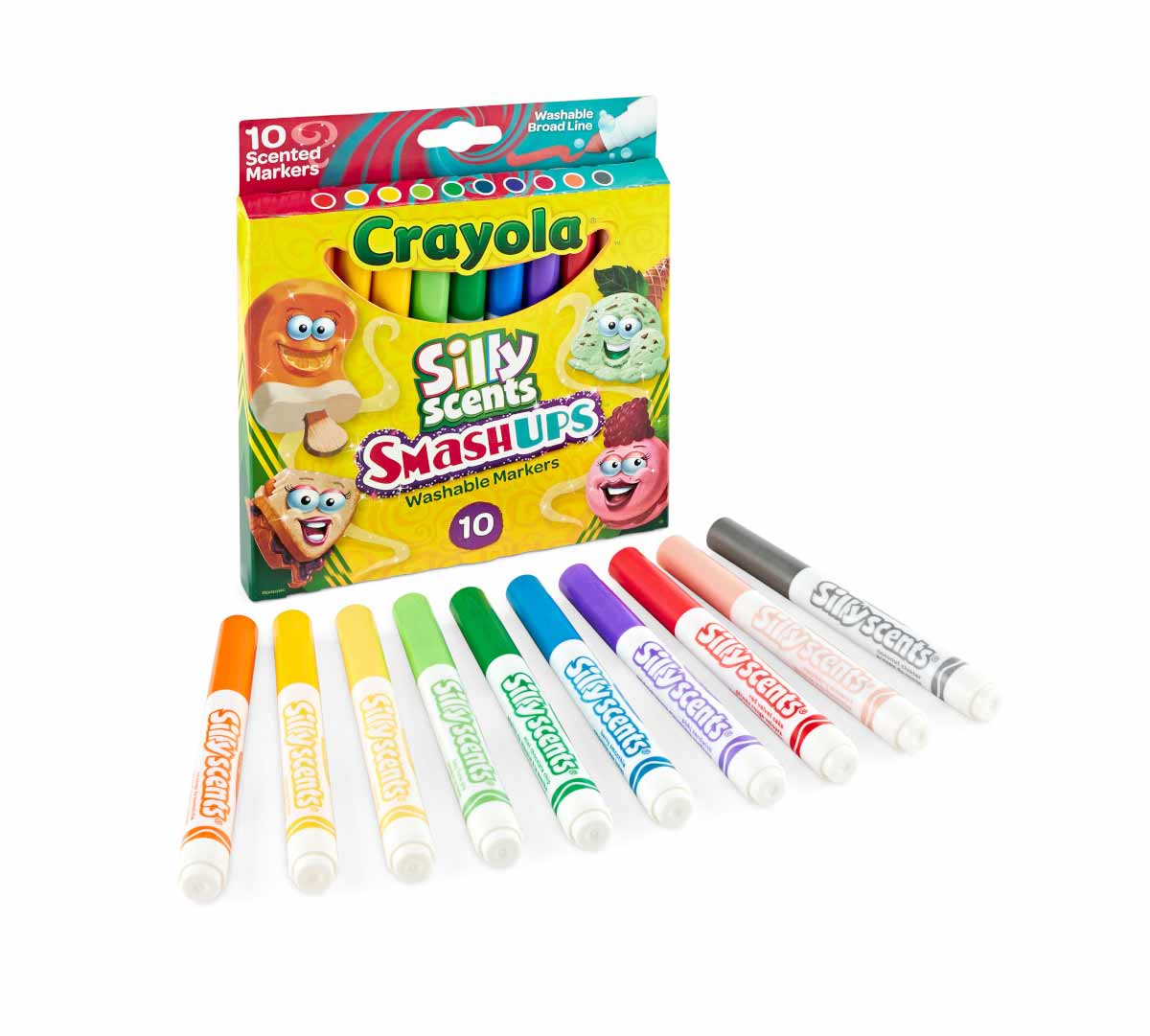 Crayola Markers Silly Scents - 10 Marcadores Punta Gruesa