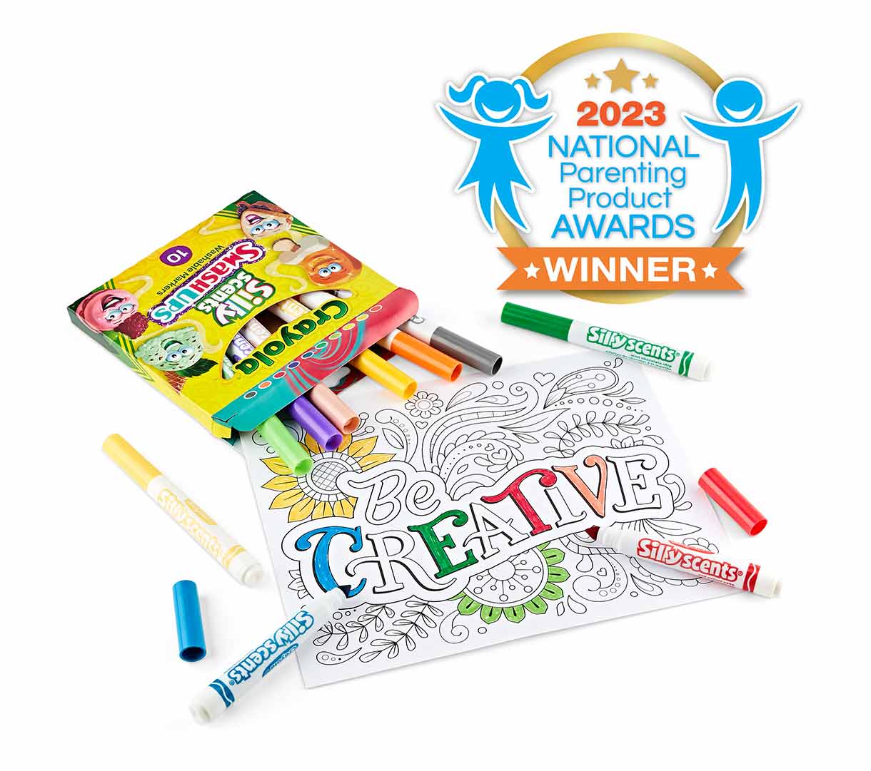 Crayola Markers Silly Scents - 10 Marcadores Punta Gruesa