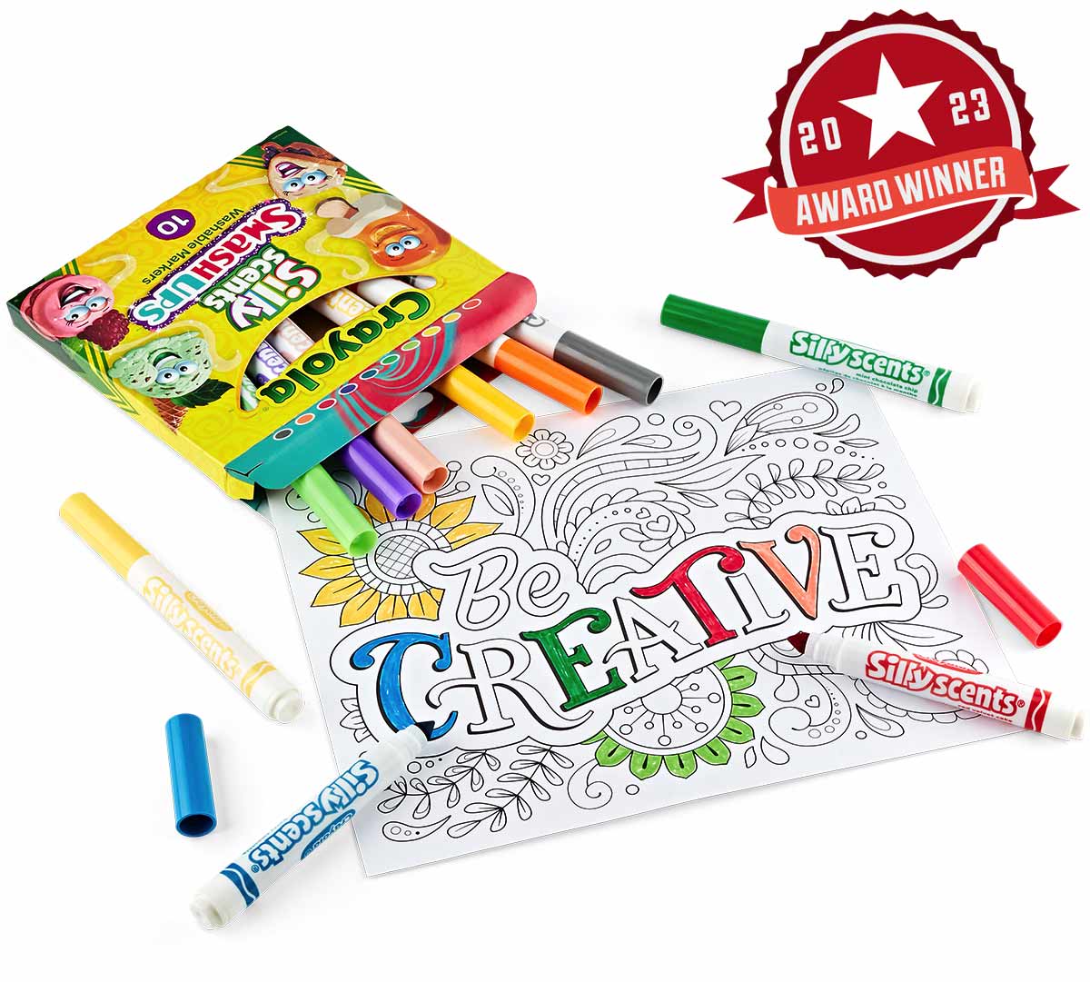 Crayola Markers Silly Scents - 10 Marcadores Punta Gruesa