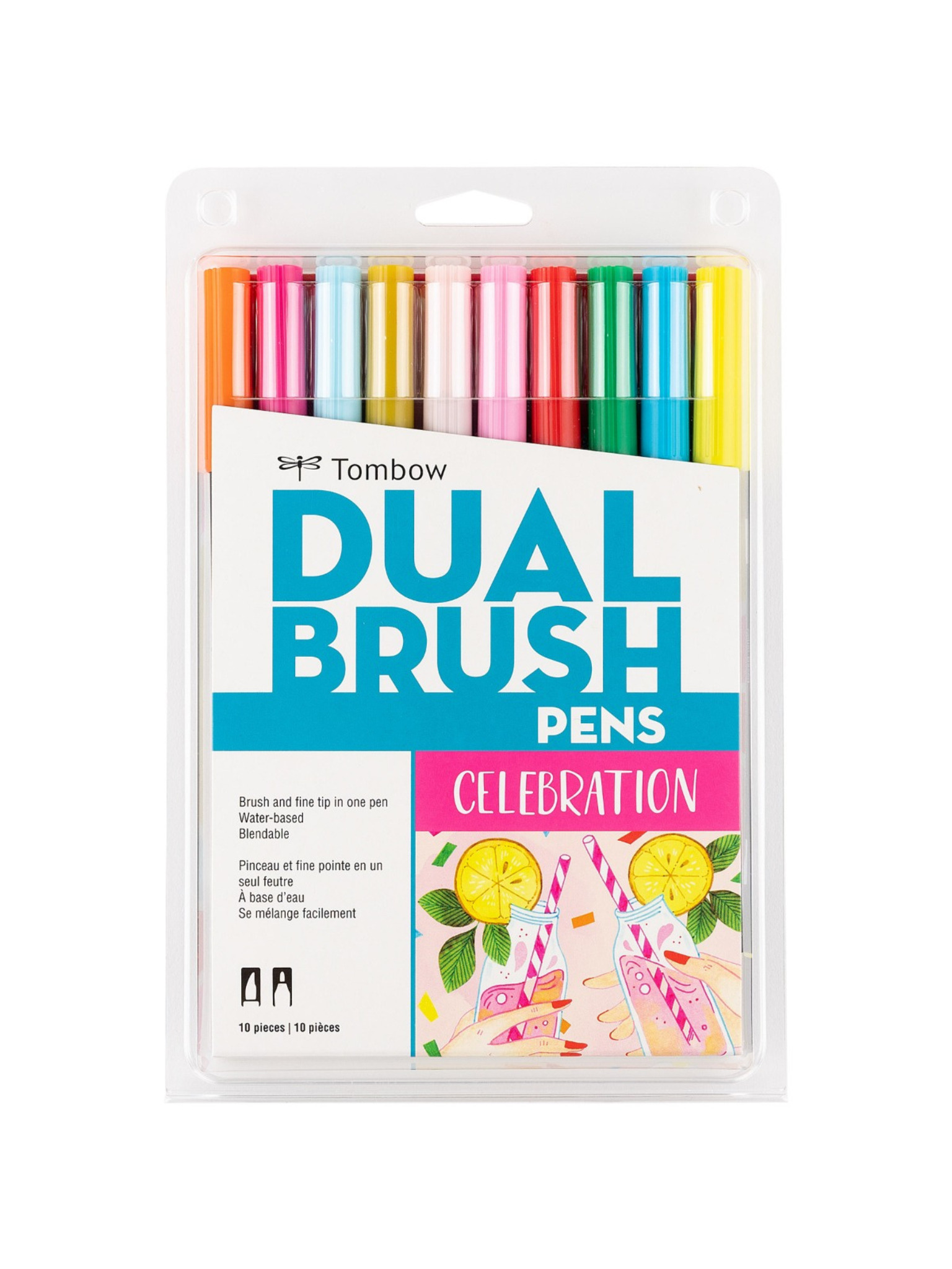 Tombow Dual Brush Pens - Paleta de 10 Colores Celebration – Karza Colors