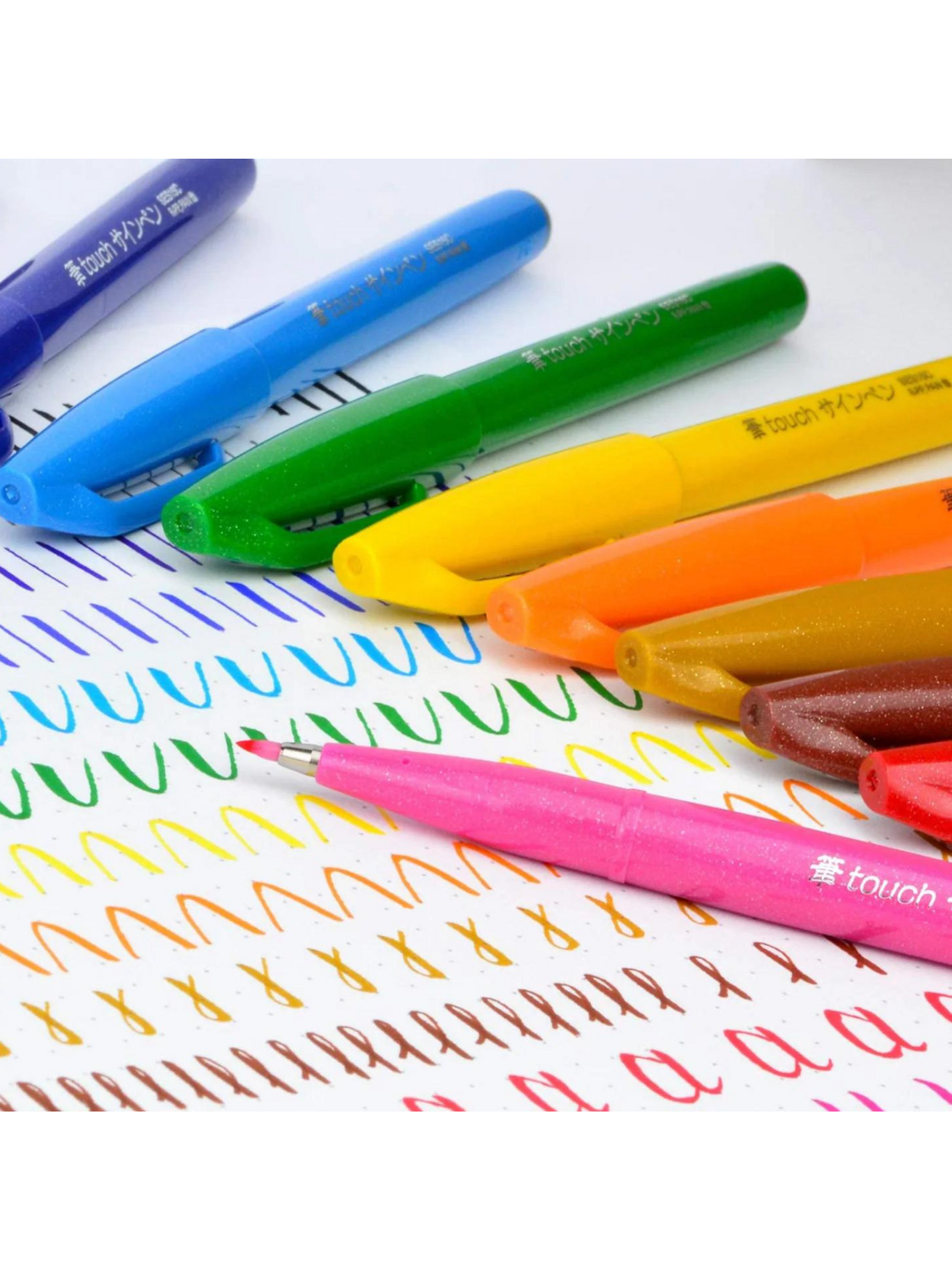 Pentel Brush Pens - 12 Marcadores de Colores