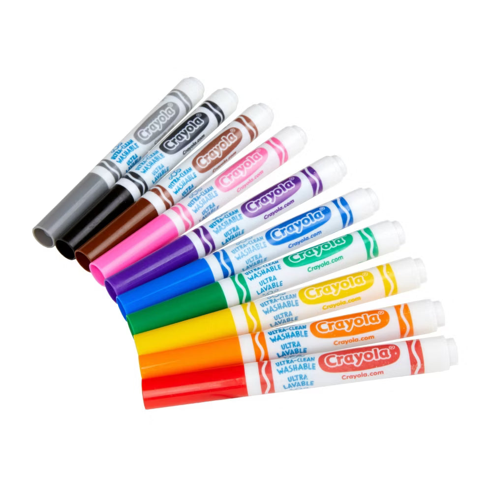 Crayola Markers - 10 Marcadores Punta Gruesa