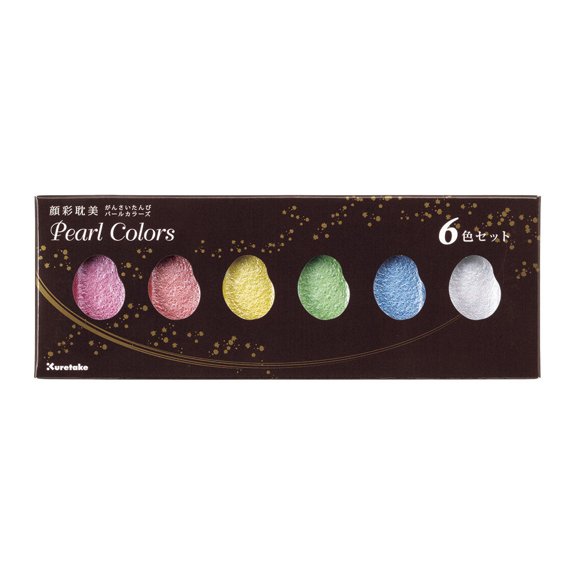 Acuarelas Kuretake Gansai Tambi - 6 colores perlados