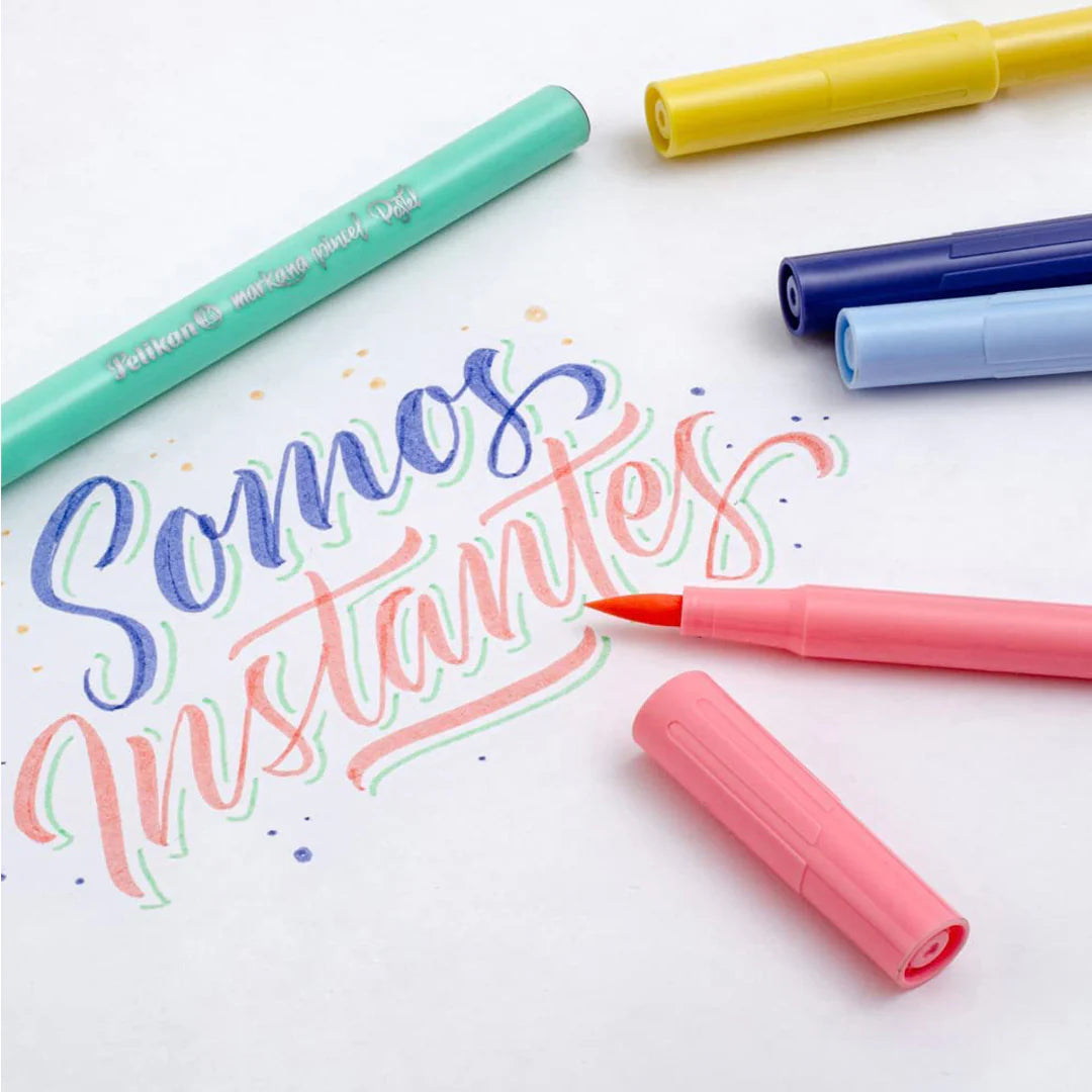 Pelikan Brush - 12 Marcadores Punta de Pincel Pastel