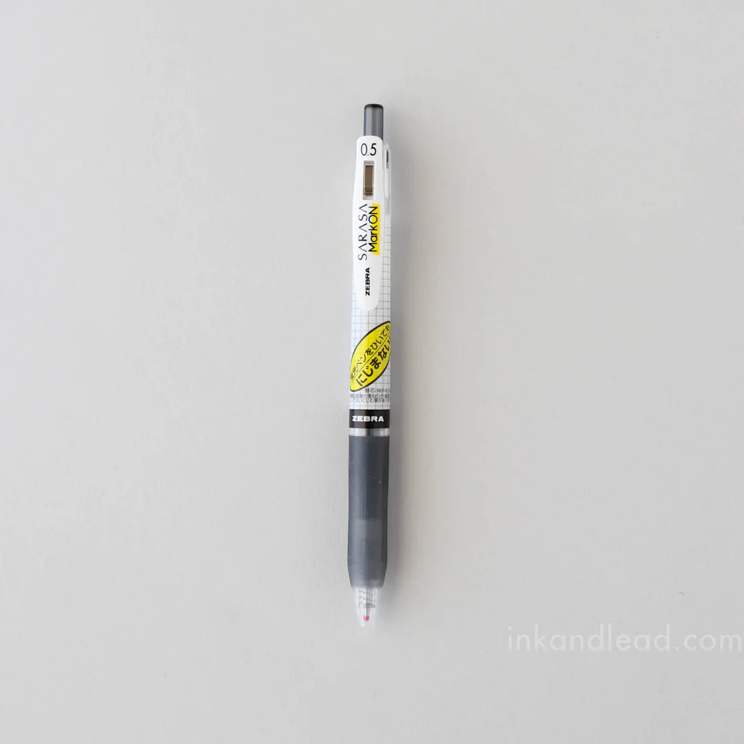Bolígrafo Gel Zebra Sarasa Mark On Negro - Punto Fino
