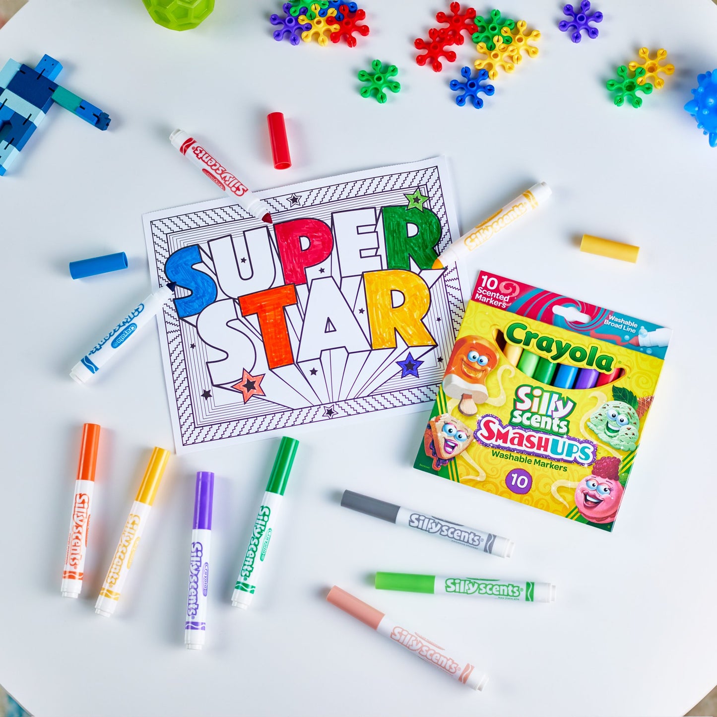 Crayola Markers Silly Scents - 10 Marcadores Punta Gruesa