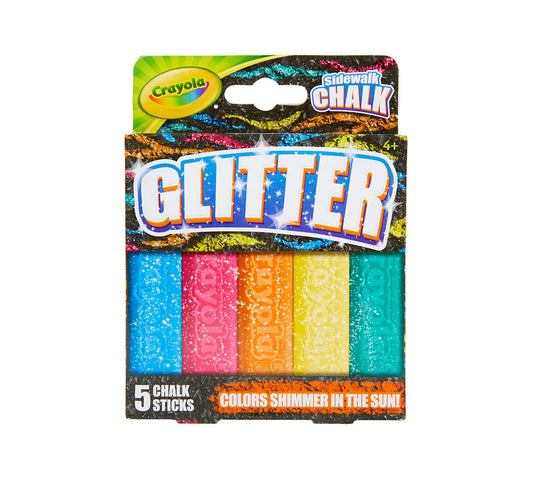 Tiza Gruesa Crayola - 5 Colores con Glitter