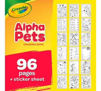 Libro de Colorear Crayola - Alpha Pets 96 páginas