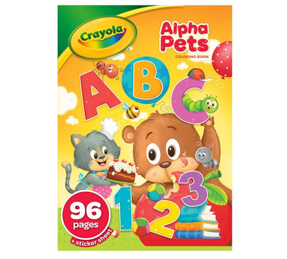 Libro de Colorear Crayola - Alpha Pets 96 páginas