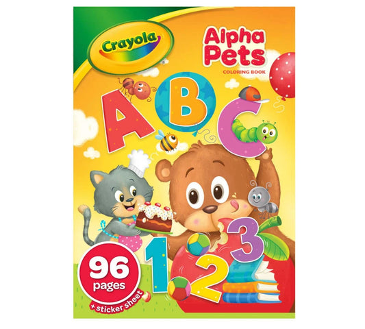 Libro de Colorear Crayola - Alpha Pets 96 páginas