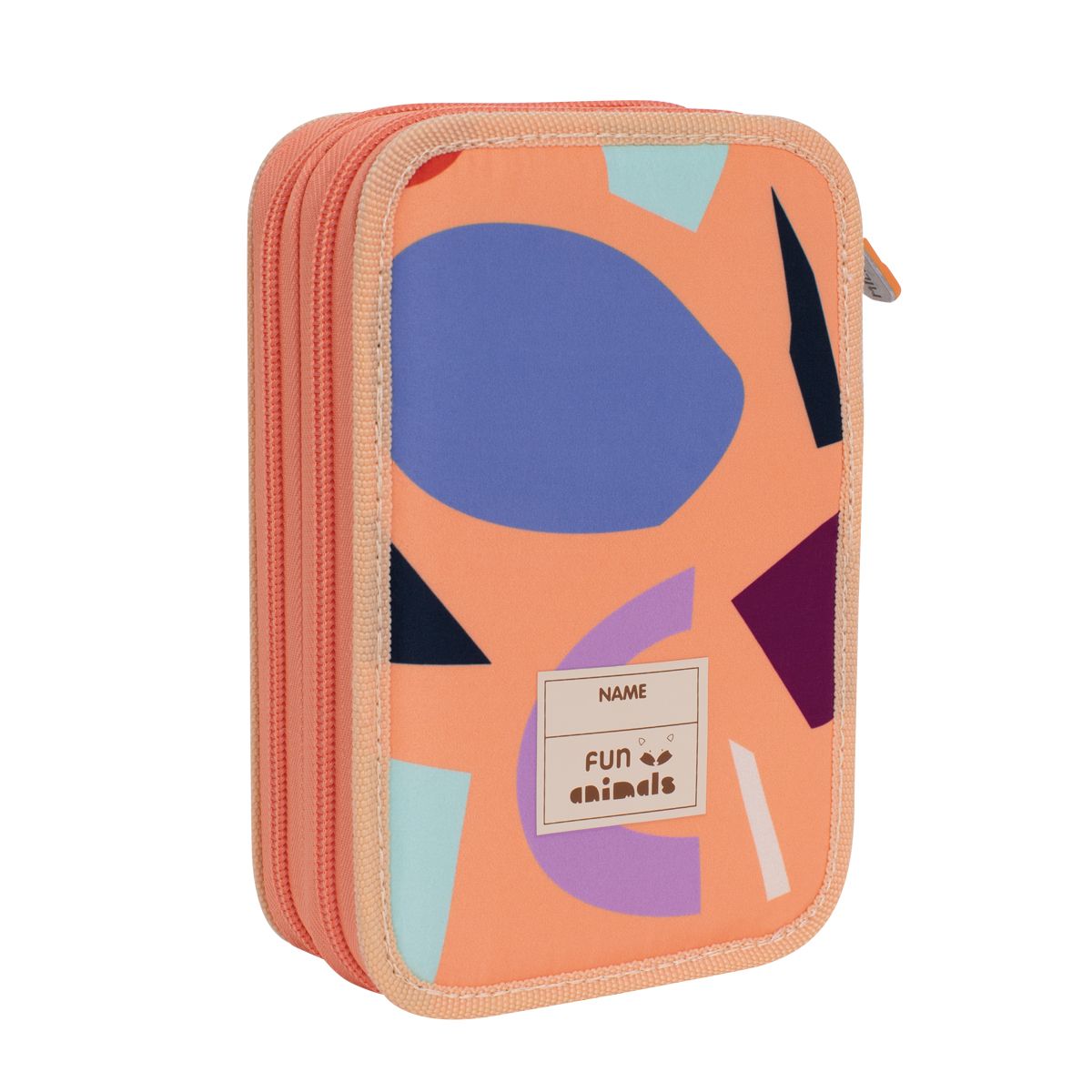 Estuche Milan con Útiles - 2 Niveles Naranja