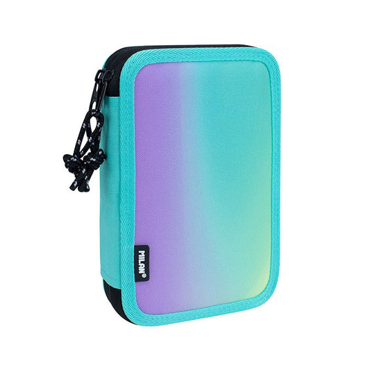 Estuche Milan con Útiles - 2 Niveles Sunset Turquesa