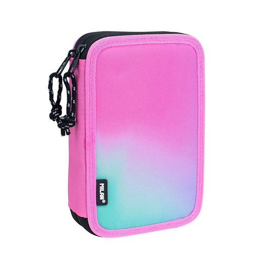 Estuche Milan con Útiles - 2 Niveles Sunset Rosa