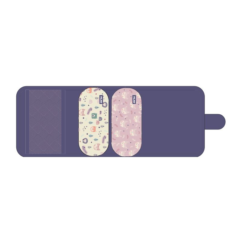 Maletín Milan con Útiles - Estuches Extraíbles Rosa