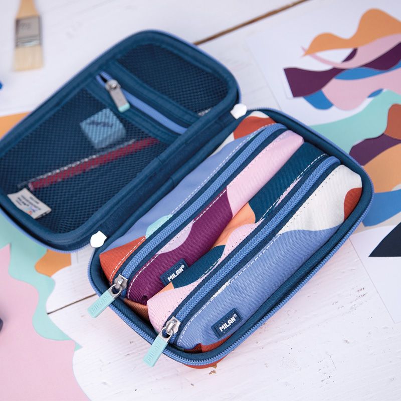 Estuche Milan con Útiles - Semirrígido Multicolor