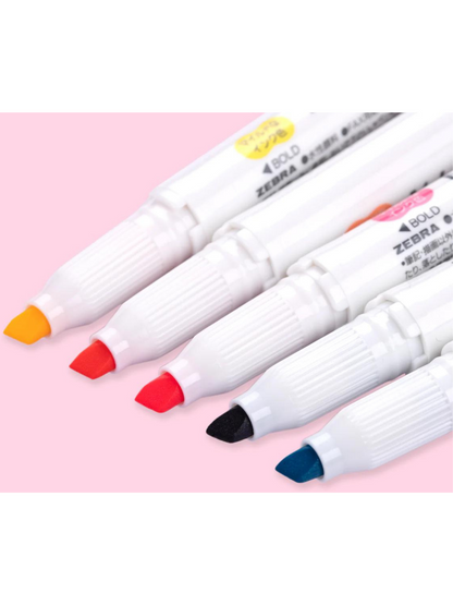 Zebra Mildliner - Set de 5 Colores Friendly