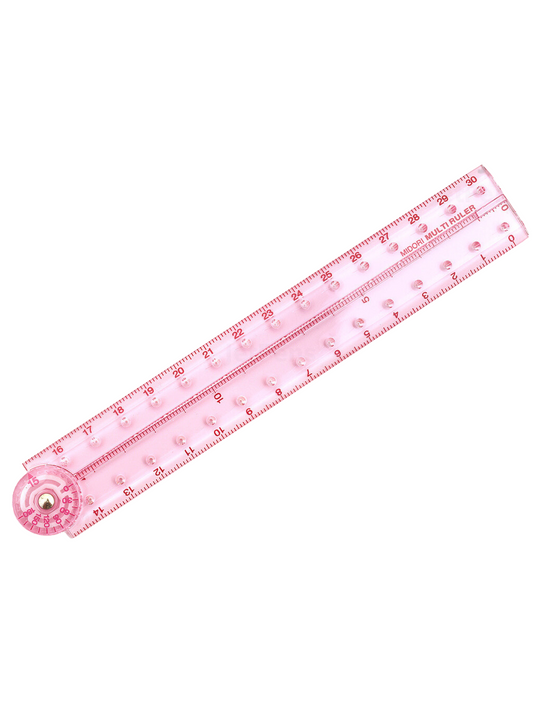 Regla Midori Multi Ruler - Rosa