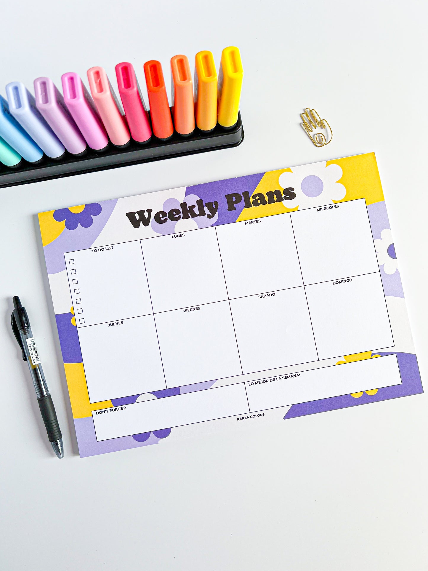 Planeador Semanal - Weekly Plans