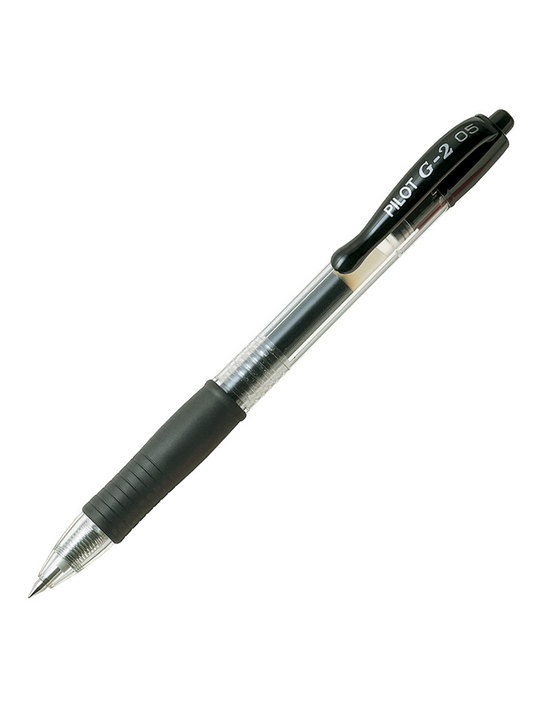 Bolígrafo Gel Pilot G-2 Negro - Punto Fino 0.5 mm