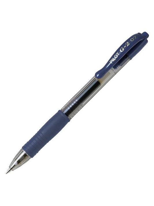 Bolígrafo Gel Pilot G-2 Azul Marino - Punto Fino 0.7 mm