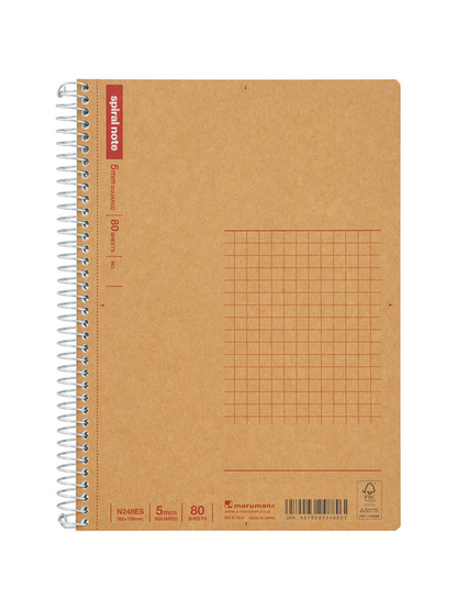 Cuaderno Espiral Maruman - Hojas Cuadrícula Pequeña