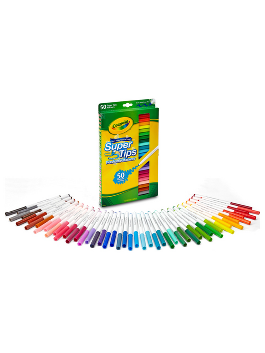 Crayola Super Tips - Caja 12 Colores Pastel – Karza Colors