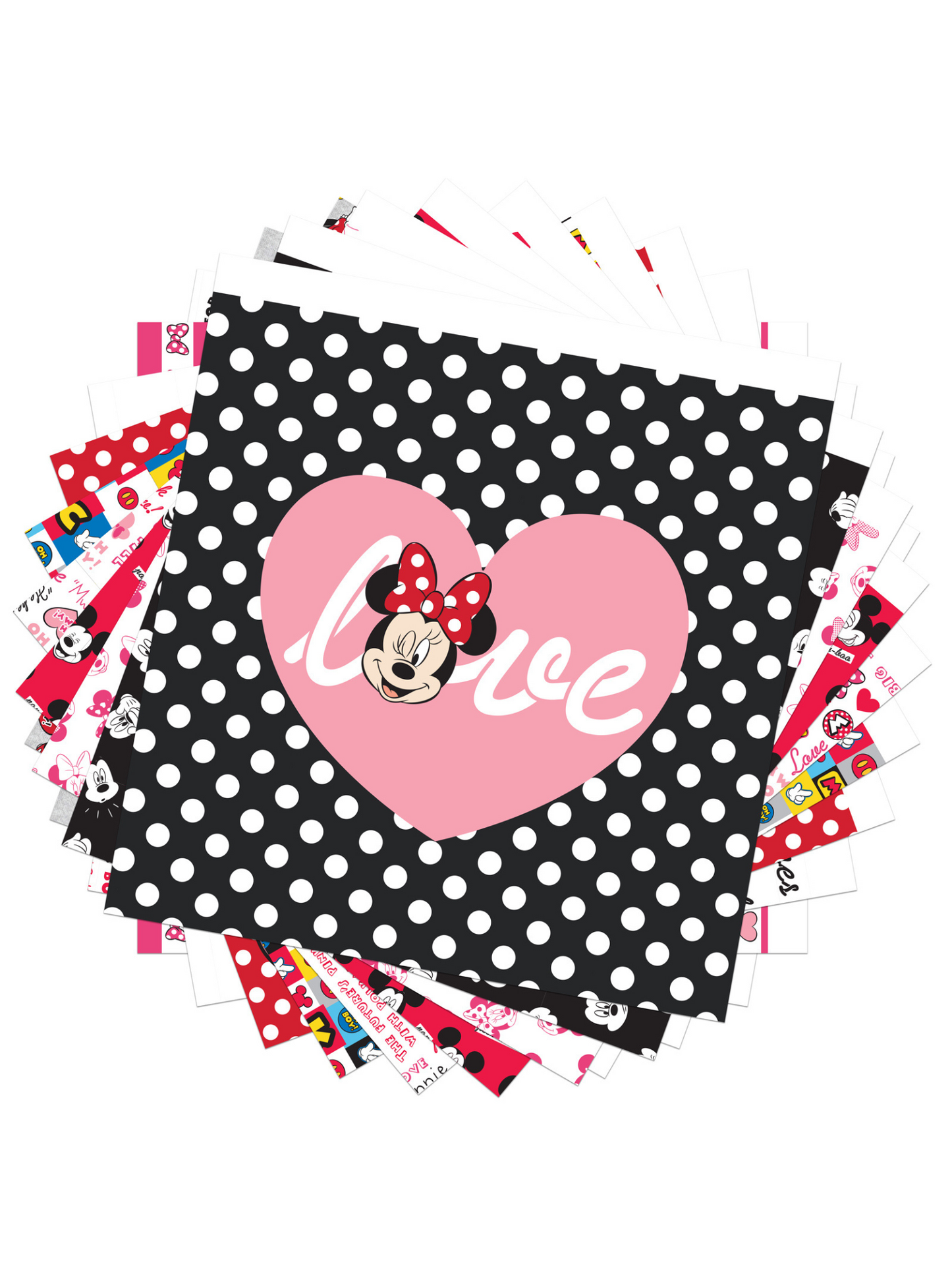 Block de Papel Decorado - Diseño Mickey Friends - 12 x 12 Pulg.