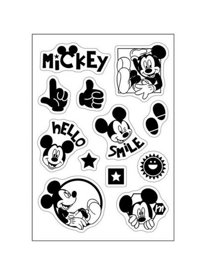 Sellos de Silicona - Diseño Mickey Mouse - 12 Piezas