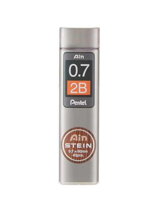 Repuesto de Minas 0.7 mm 2B Pentel Ain Stein - 40 Piezas