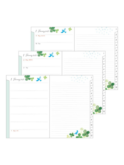 Planner 2023 Ilustrado Midori Clover