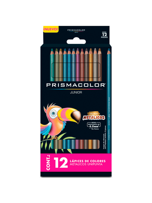 Crayones Prismacolor - Caja de 12 Colores Metalizados