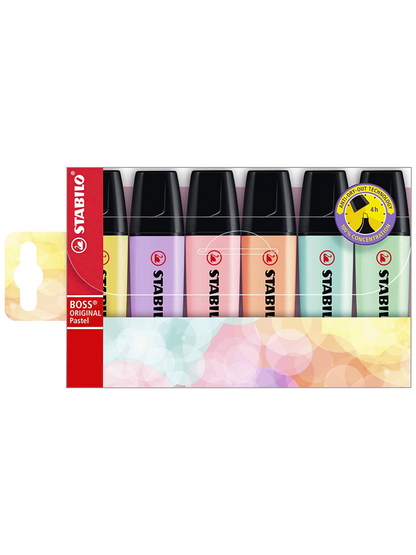 Stabilo Boss - Set de 6 Colores Pastel