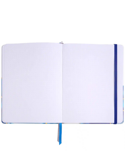 Cuaderno Punteado - Dot Grid - Azul con Blanco