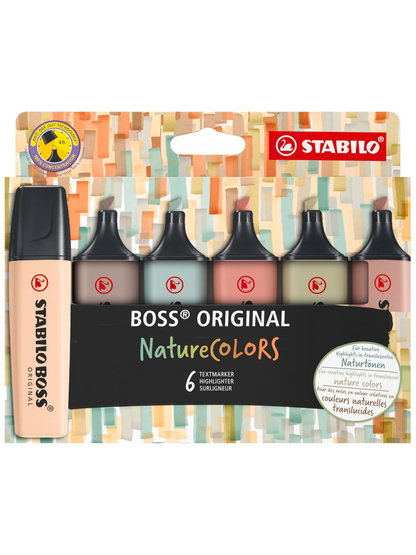 Stabilo Boss - Set de 6 Colores Nature