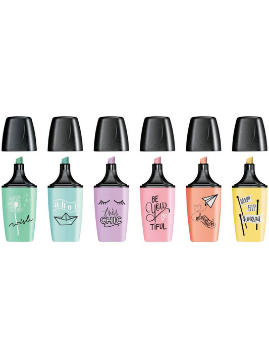 Stabilo Mini Boss - Set de 6 Colores Pastel